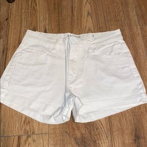 Denim white shorts